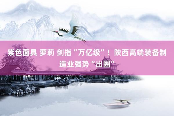 紫色面具 萝莉 剑指“万亿级”！陕西高端装备制造业强势“出圈”