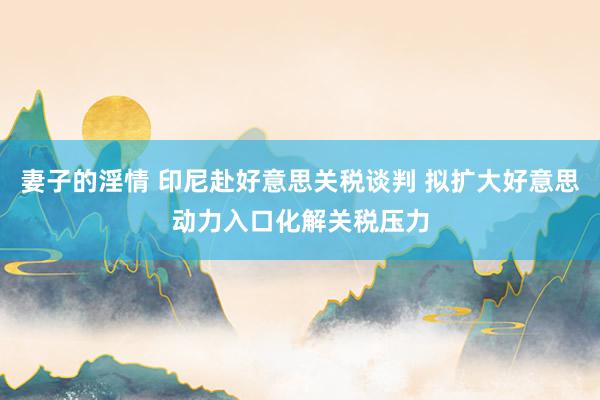妻子的淫情 印尼赴好意思关税谈判 拟扩大好意思动力入口化解关税压力